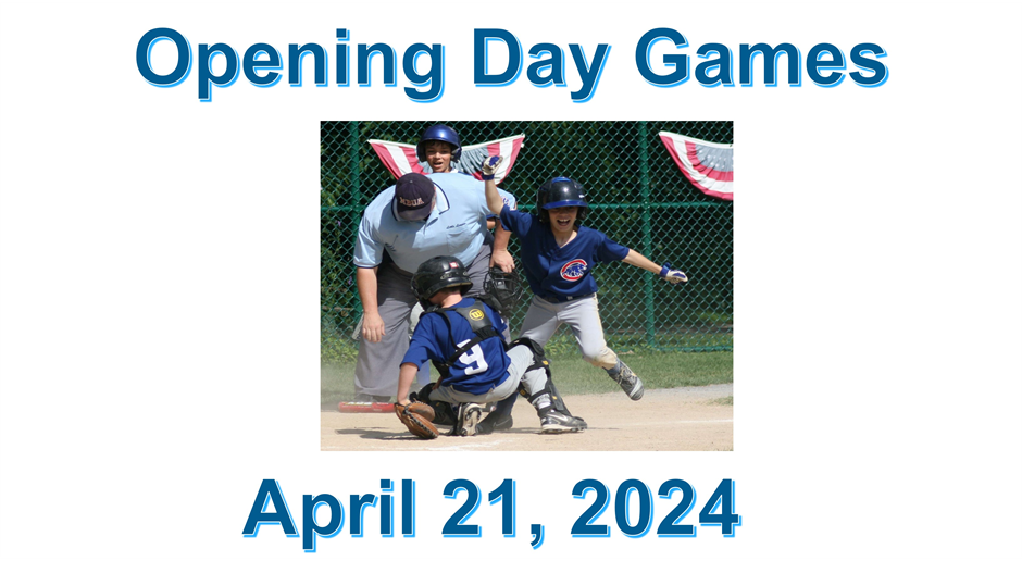 We're Making Plans for Opening Day!