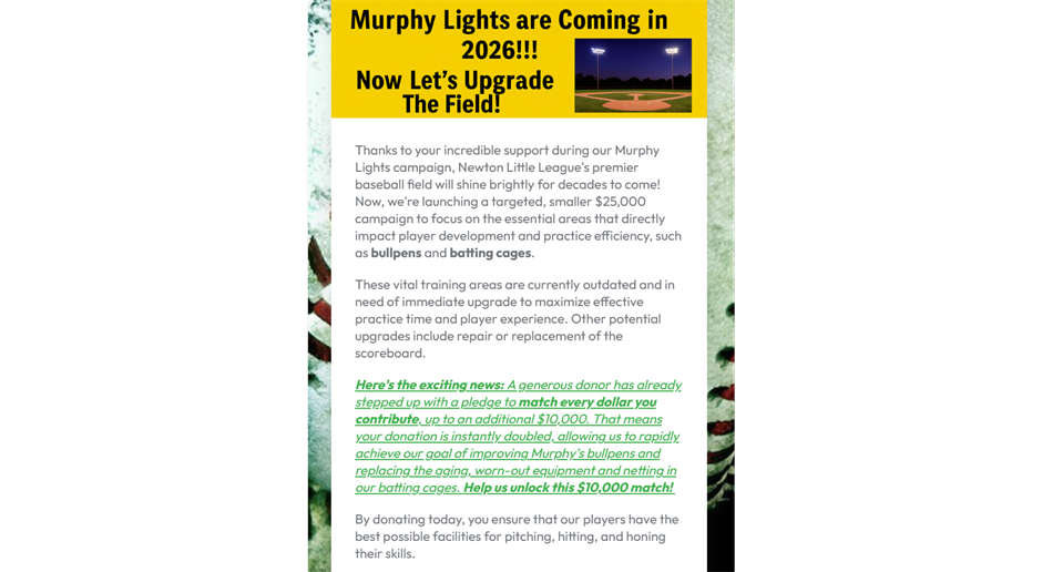 Let's Upgrade Murphy Field!